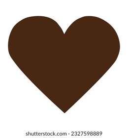 Flat design of heart shaped chocolate