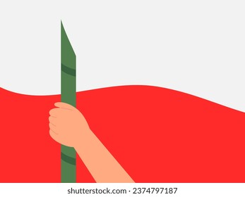 flat design heroes day vector illustration