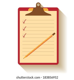 Flat design holder for papers