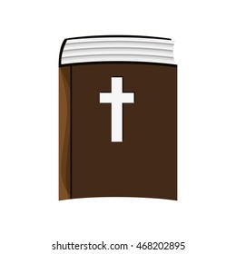 flat design holy bible icon vector illustration