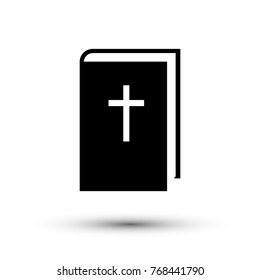 Flat design  holy book icon, bible vector.