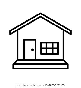 Flat Design Home Symbol Vector Icon