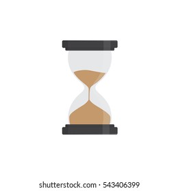 Flat Design Of Hourglass