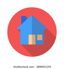 vector de icono de casa de diseño plana