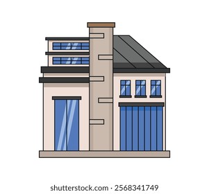 Flat design house for rent