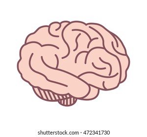 flat design human head icon vector illustration