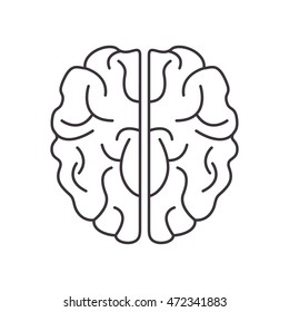 flat design human head icon vector illustration