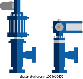Flat design hydraulic actuator control choke valve