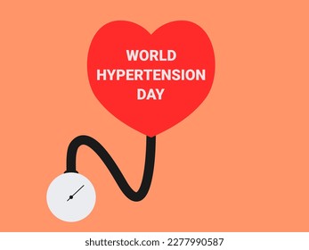 flat design hypertension day vector illustration