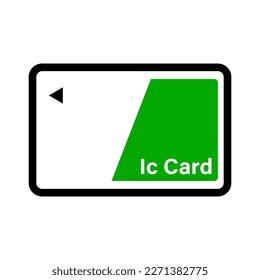 Icono de tarjeta IC de diseño plano. Icono de tarjeta inteligente. Vector.