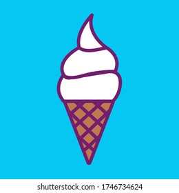 Flat Design of Ice Cream
