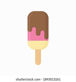 Gráficos vectores de barra de helado de diseño plano