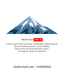 Ilustración vectorial de icono de hielo de diseño plano.