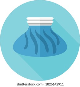 Flat Design Ice Pack. Vector Illustration