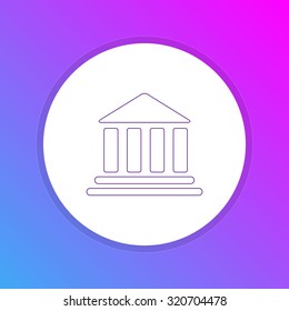 Flat Design Icon - Bank