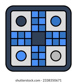 A flat design, icon of board game