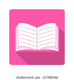 Flat design icon. Book 