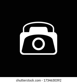 Flat design icon camera house phone media technology