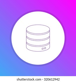 Flat Design Icon - Database