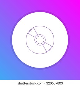 Flat Design Icon - DVD