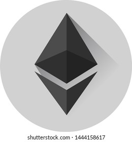 Flat design Icon of Ethereum