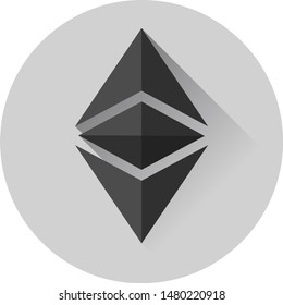 Flat design Icon of Ethereum Classic