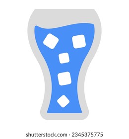 Icono de diseño plano de la bebida difusa  