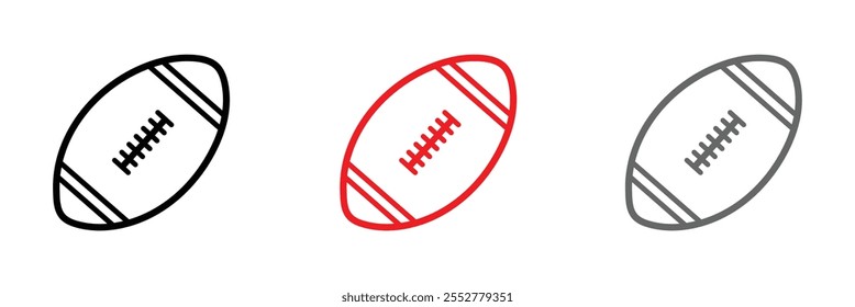 Flat design icon of football ball .Vector Illustration.