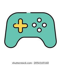 A flat design, icon of gamepad