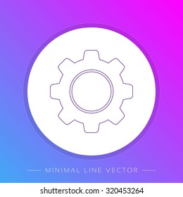 Flat Design Icon - Gear
