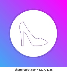 Flat Design Icon - High-heels
