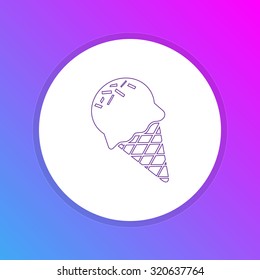 Flat Design Icon - Icecream