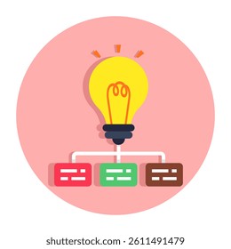 A flat design icon of Innova network