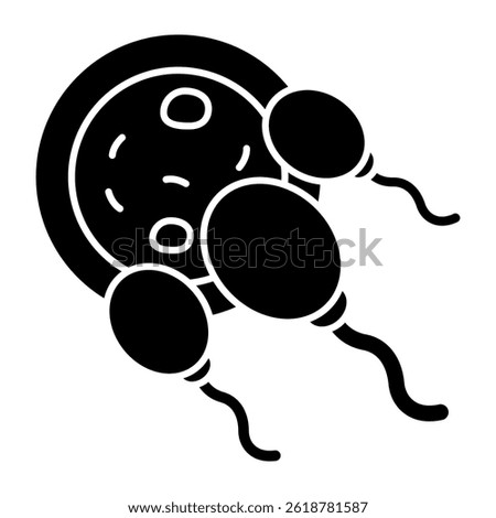 Flat design icon of insemination