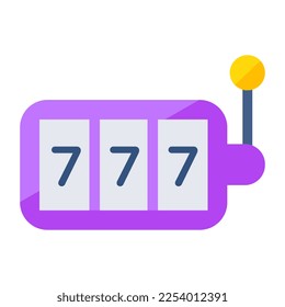 A flat design, icon of jackpot game