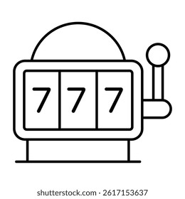 A flat design, icon of jackpot game