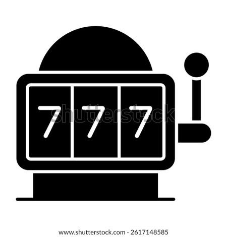 A flat design, icon of jackpot game