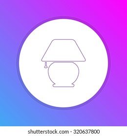 Flat Design Icon - Lamp
