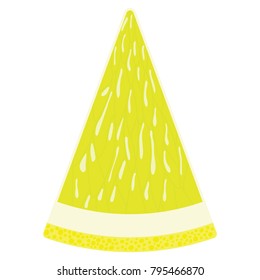 Flat design icon of Lemon in ui colors. Vector illustration.