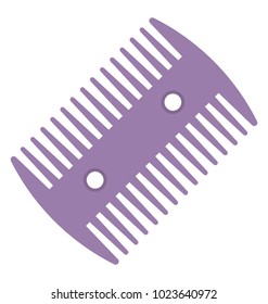 
Flat Design Icon Of Lice Comb For Removing Lice And Nits
