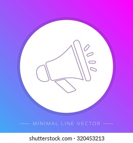Flat Design Icon - Loudspeaker