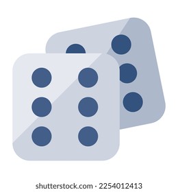 Un diseño plano, icono de los índices de ludo