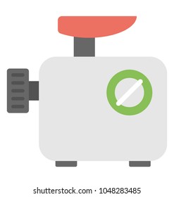 
Flat design icon for mincer machine 

