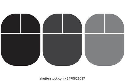 A flat design icon of mouse on a white background