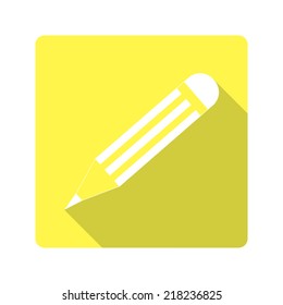 Flat design. icon pencil