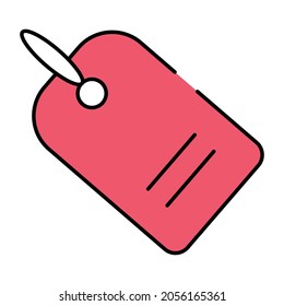 A flat design, icon of sale tag