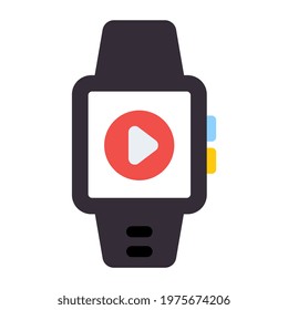 A flat design, icon of smart watch