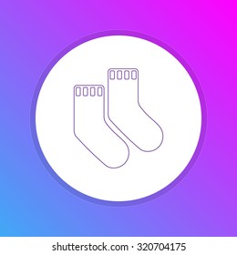Flat Design Icon - Socks
