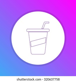 Flat Design Icon - Soda