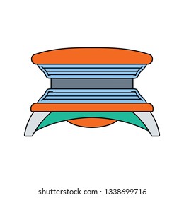 Flat design icon of Solarium in ui colors. Vector illustration.